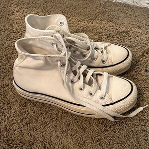Gently used platform converse